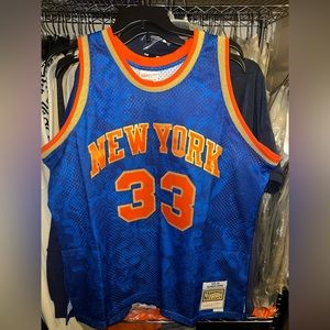 NWT  Mitchell & Ness  “HWC” New York Knicks “Patrick Ewing” Jersey Sz 2XL.